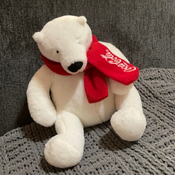 Coca Cola Polar Bear Stuffed Toy - Picture 1 of 9